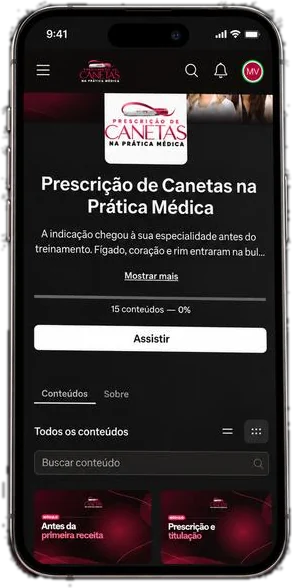 A mesma área no celular