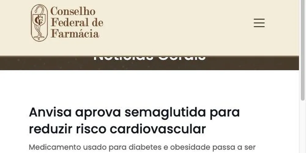 Conselho Federal de Farmácia sobre redução de risco cardiovascular